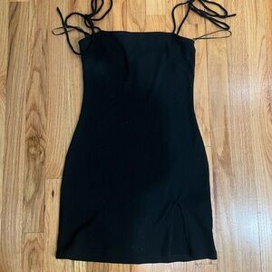 Black mini dress